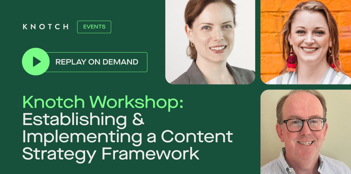Workshop: Establishing and Implementing a Content Strategy Framework